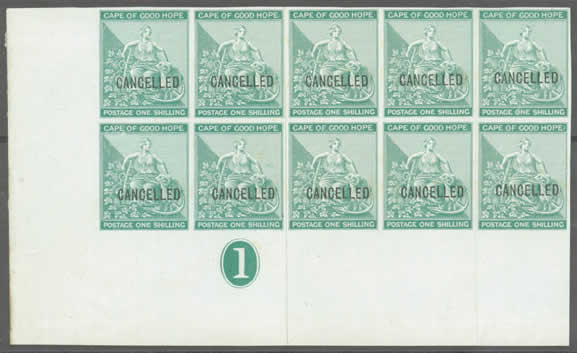 The Cape of Good Hope Rectangular Stamps The First Definitive issue 1864