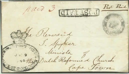 The Crown-in-Circle Postmarks of the Cape of Good Hope